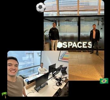 Equipo de Vambe en la oficina de São Paulo