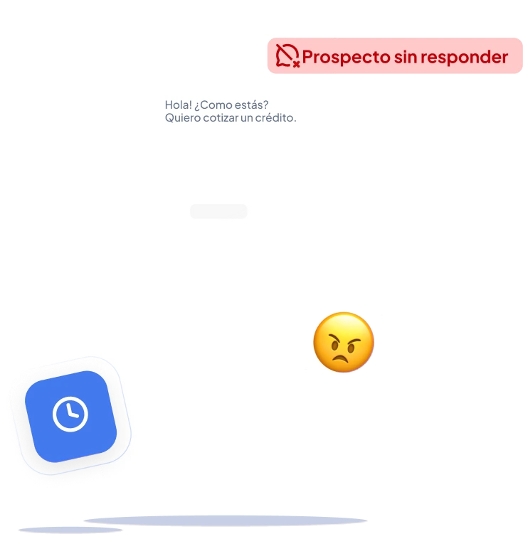 Prospecto sin responder en una conversación abandonada